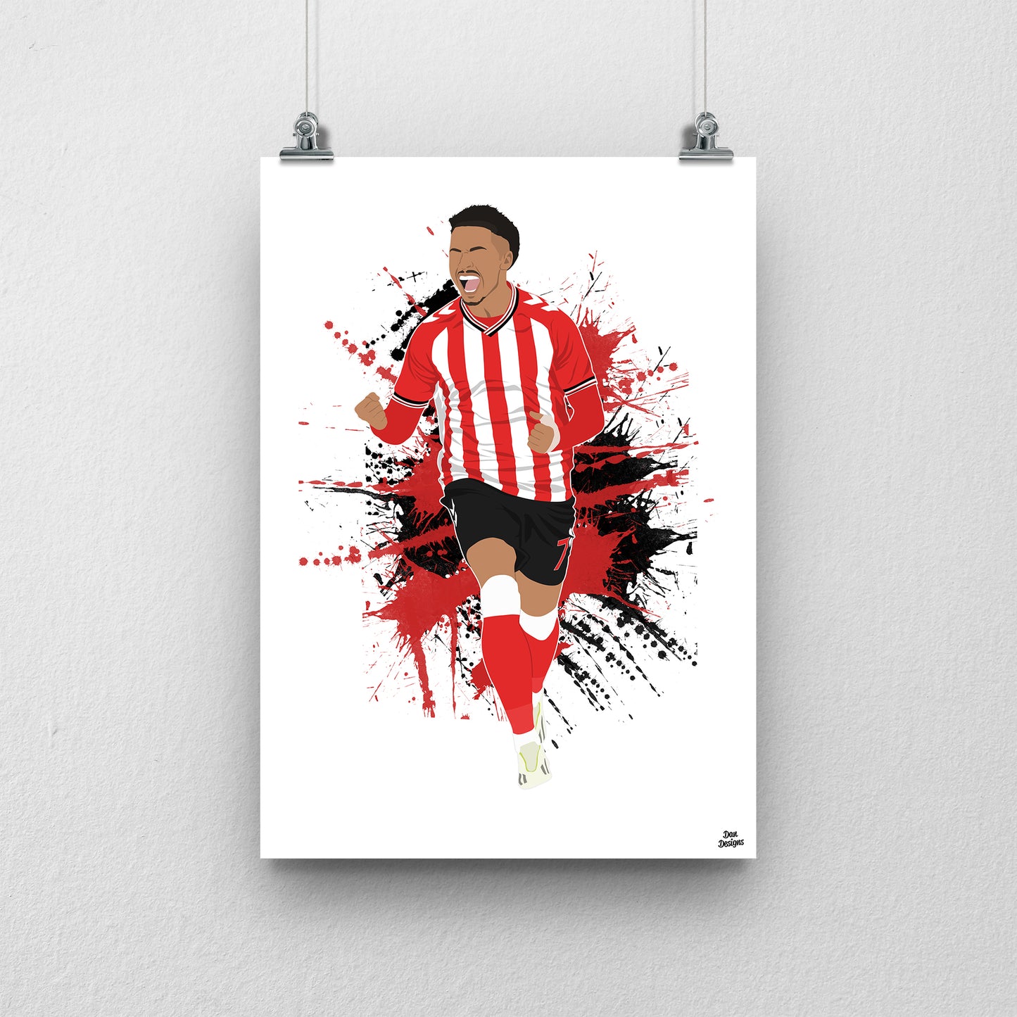 Chemsdine Talbi Sunderland Print – Football Artwork