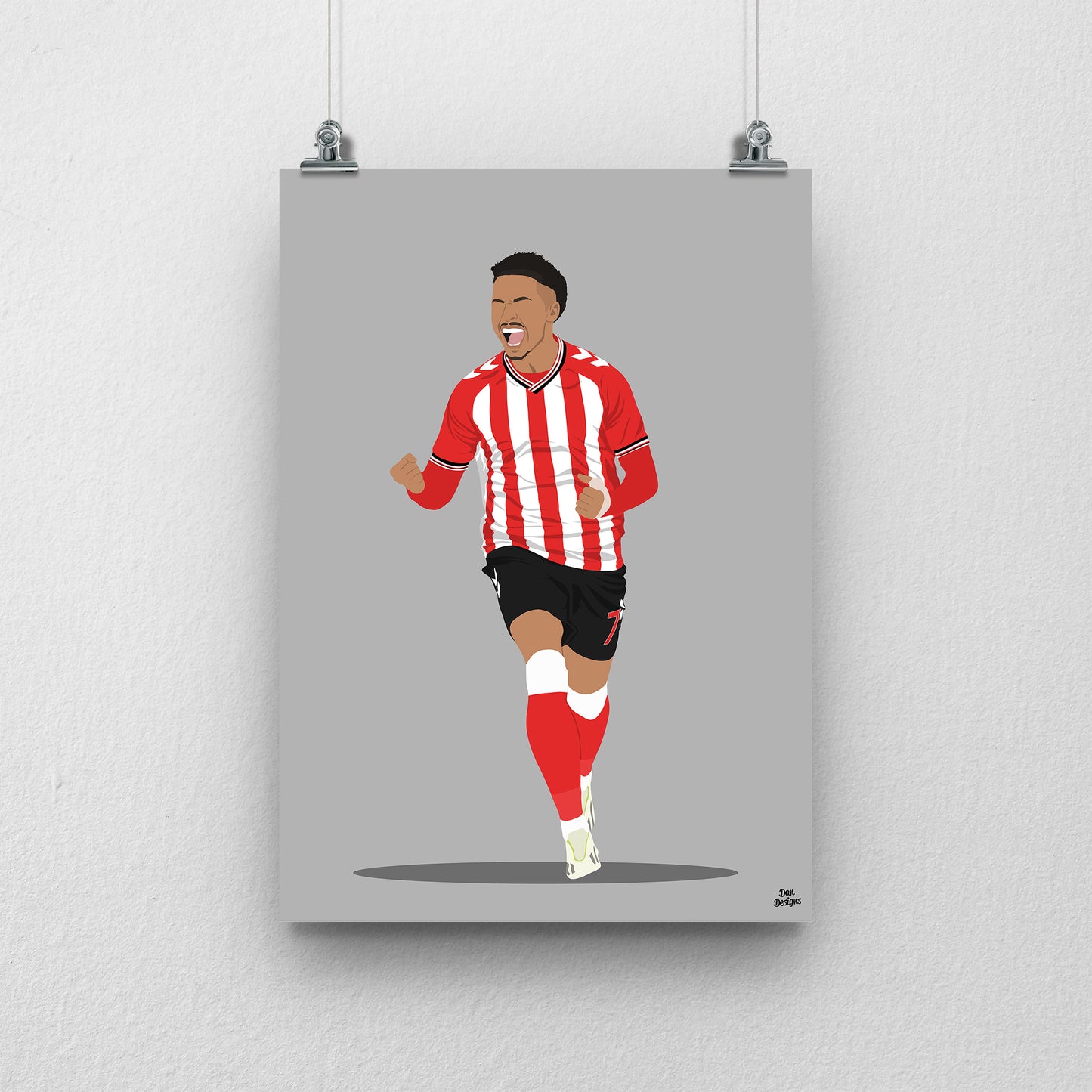 Chemsdine Talbi Sunderland Print – Football Artwork