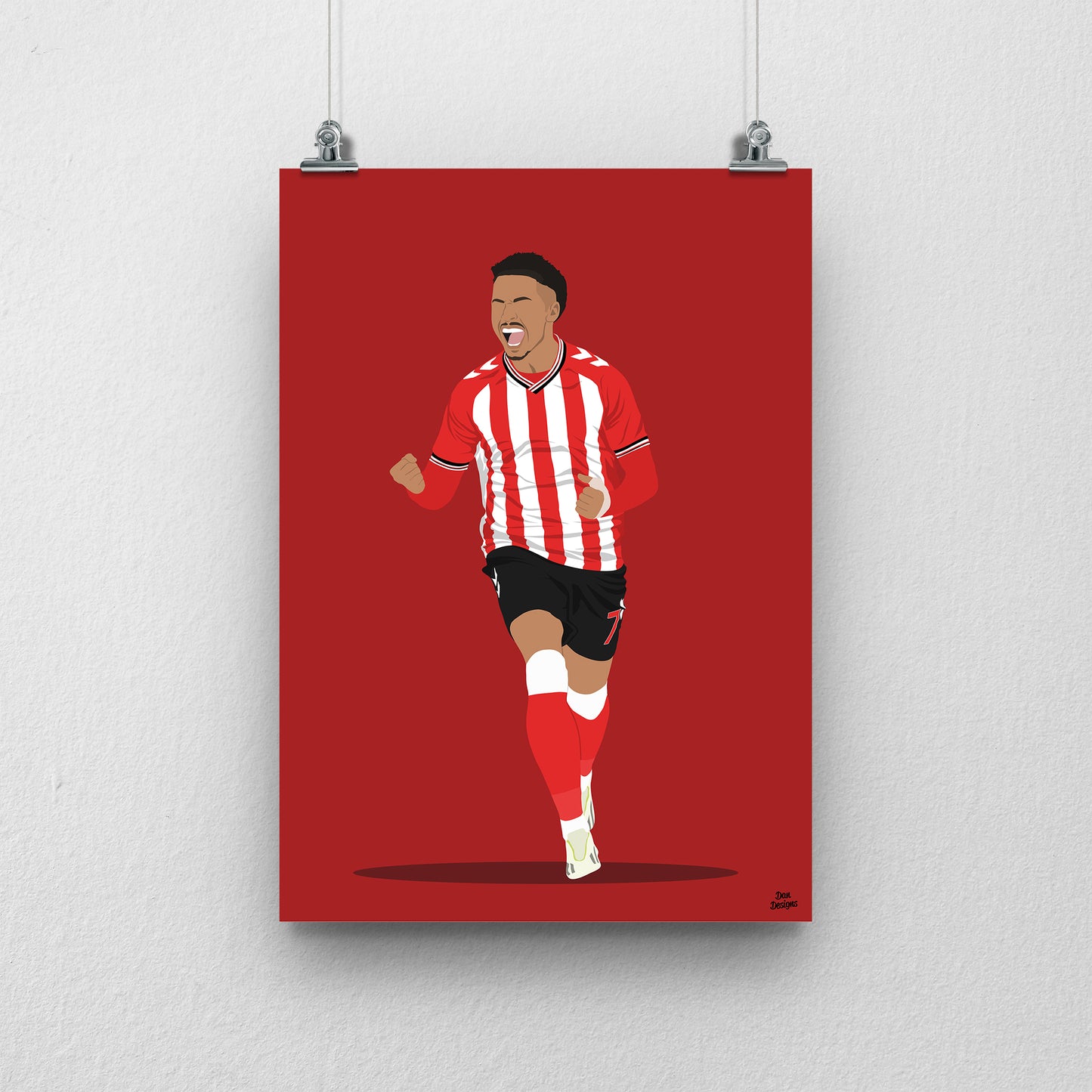 Chemsdine Talbi Sunderland Print – Football Artwork