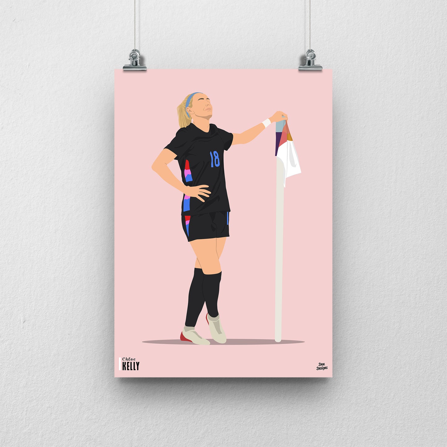 Chloe Kelly Print | Lionesses Euro 2025
