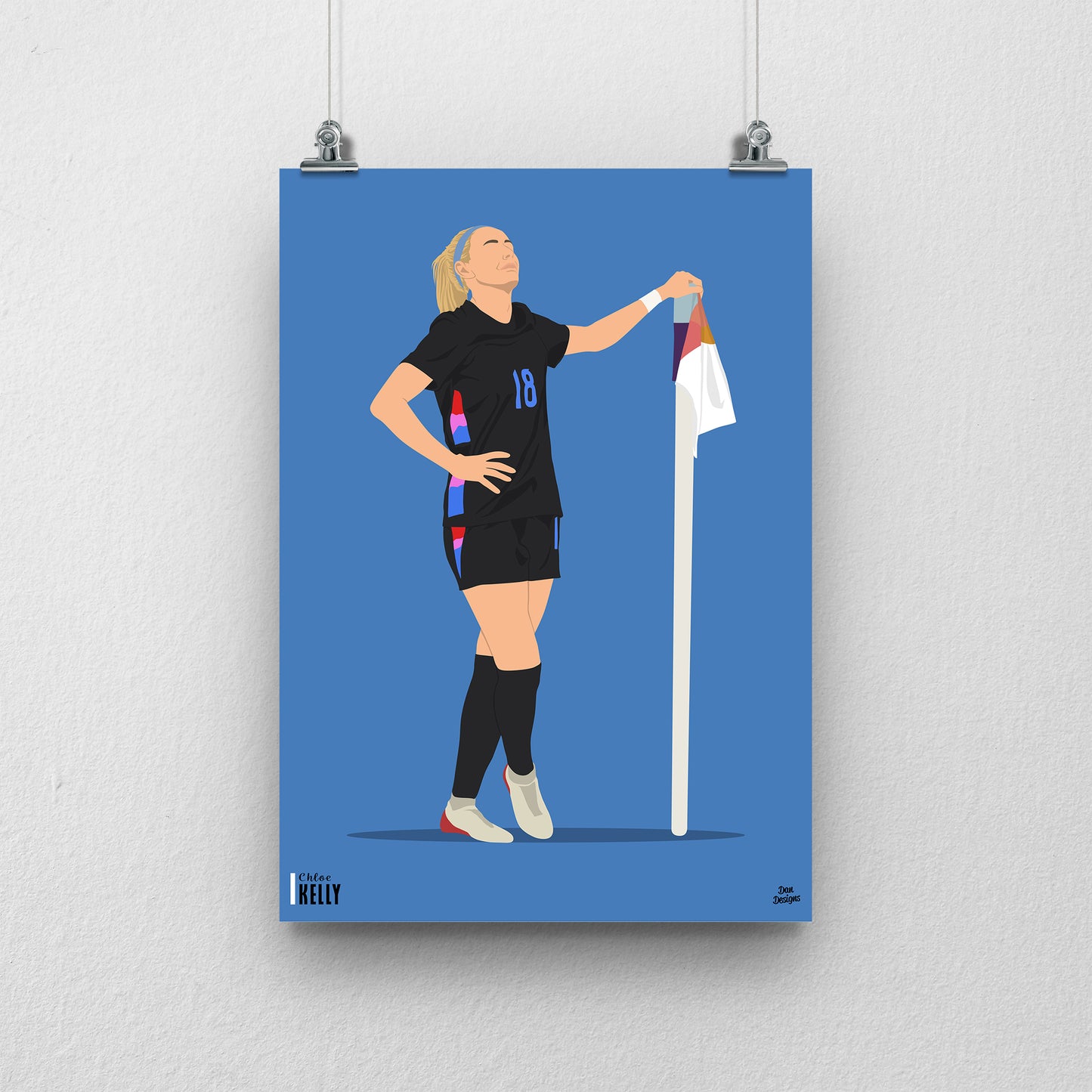 Chloe Kelly Print | Lionesses Euro 2025