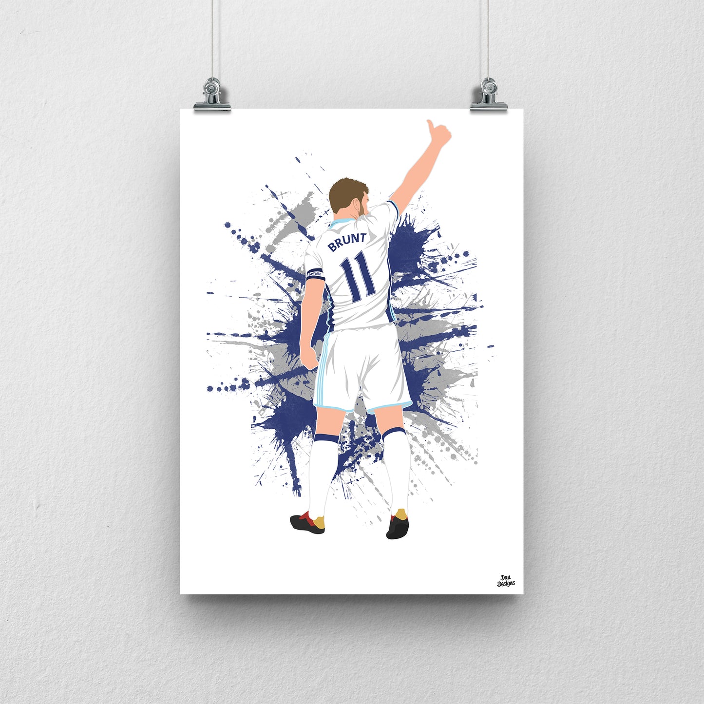 Chris Brunt Print – West Brom Poster