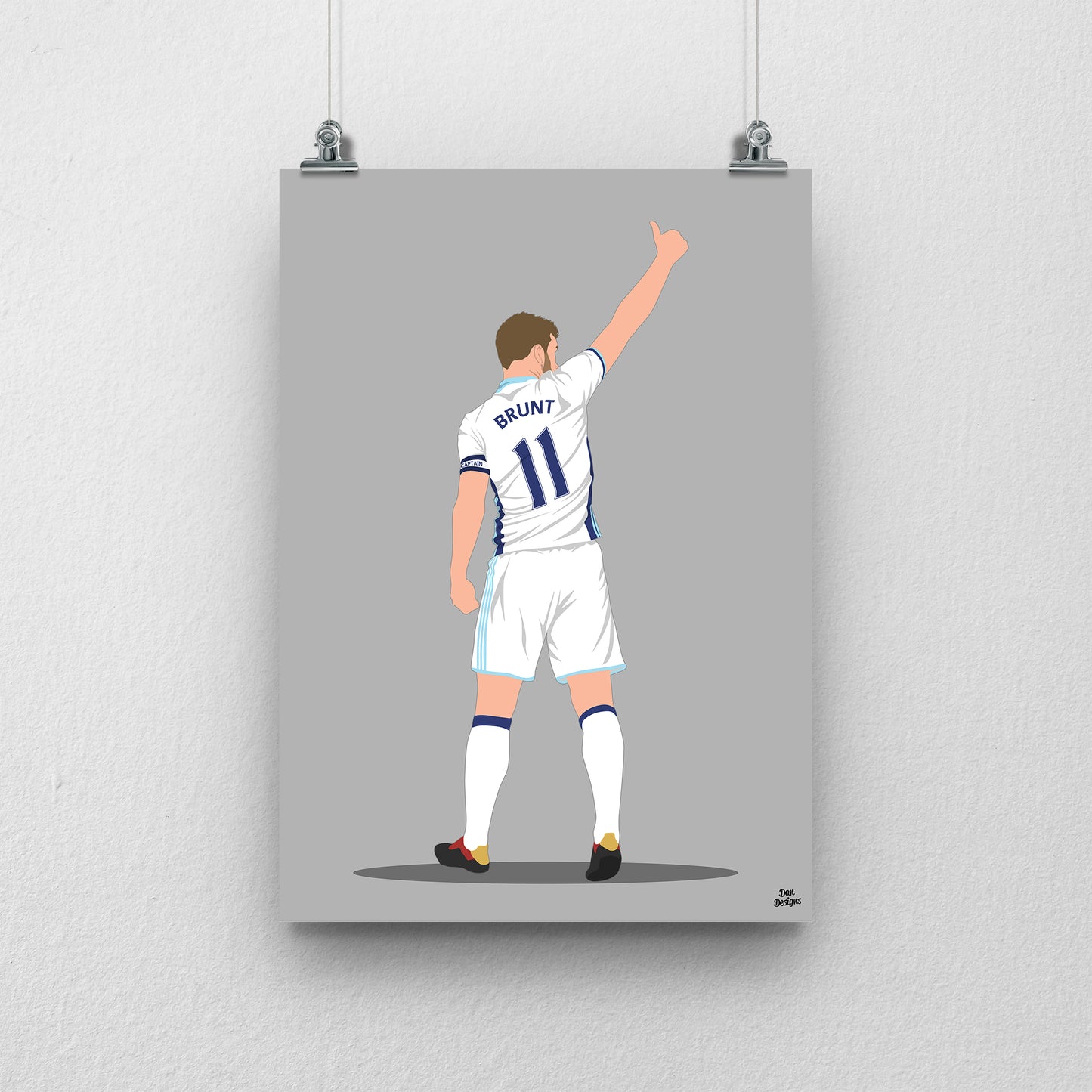 Chris Brunt Print – West Brom Poster