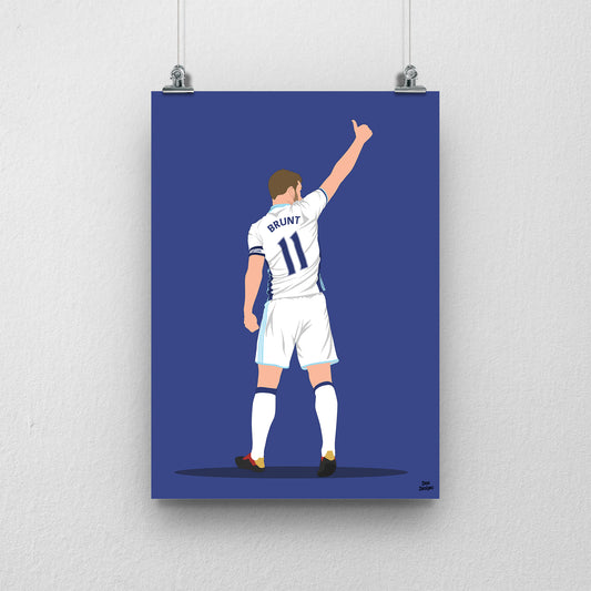 Chris Brunt Print – West Brom Poster