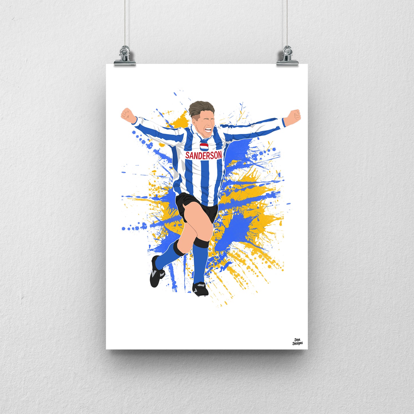 Chris Waddle Print – Sheffield Wednesday Football Artwork