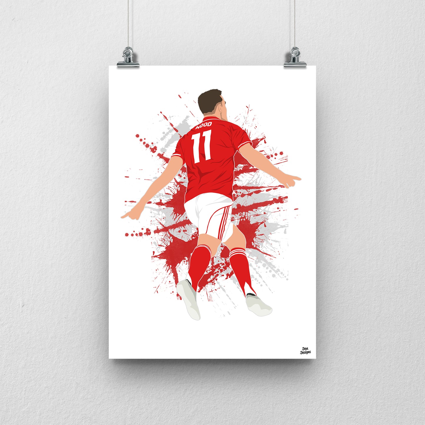 Chris Wood Nottingham Forest Print – Football Artwork