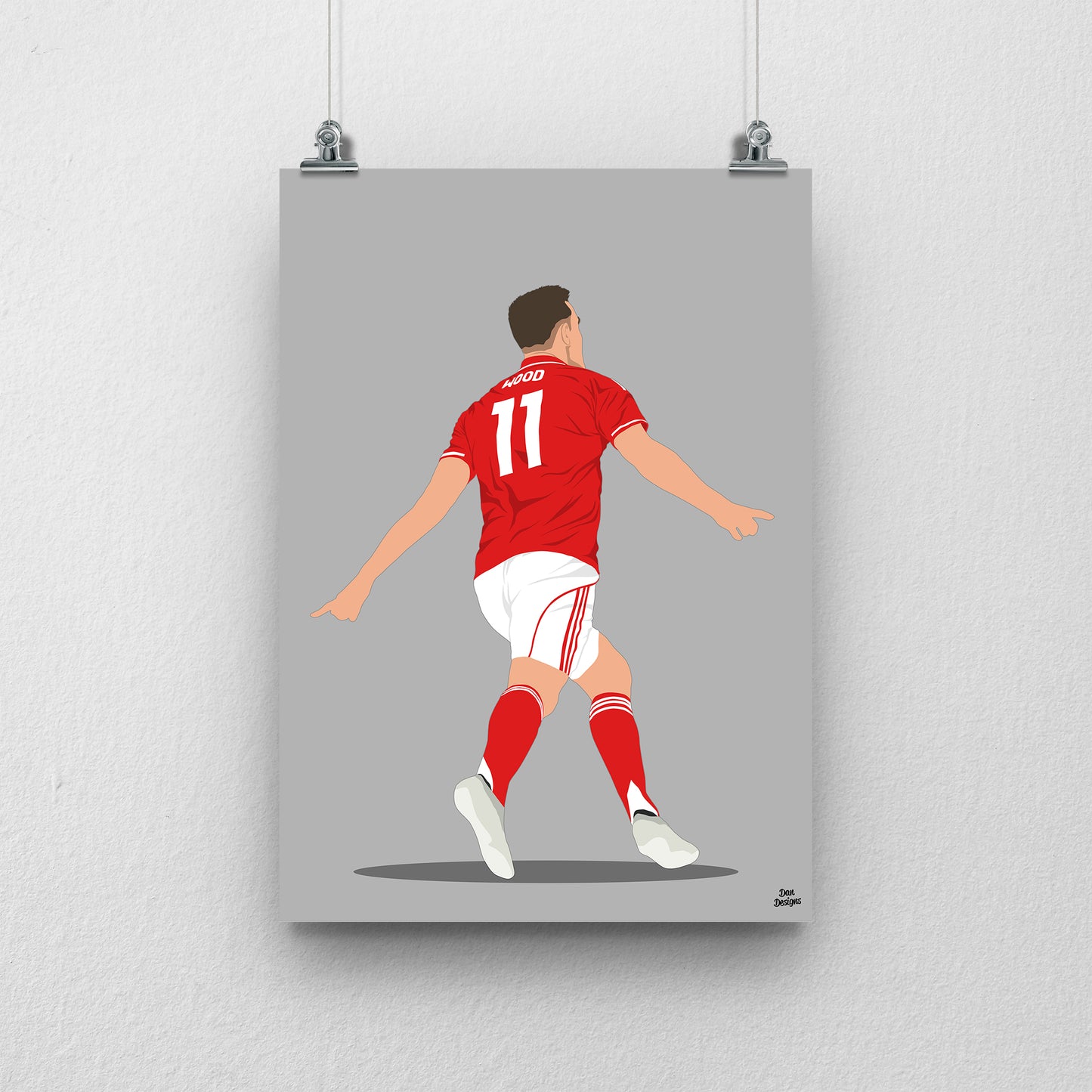 Chris Wood Nottingham Forest Print – Football Artwork