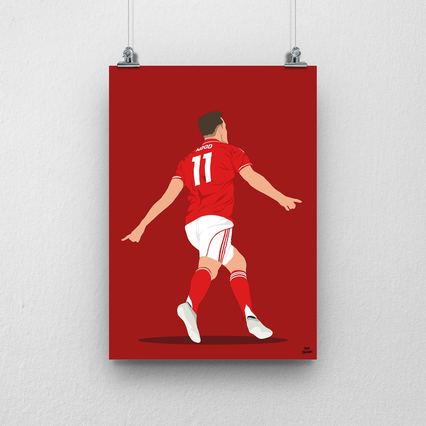 Chris Wood Nottingham Forest Print – Football Artwork