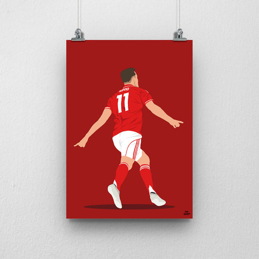 Chris Wood Nottingham Forest Print – Football Artwork