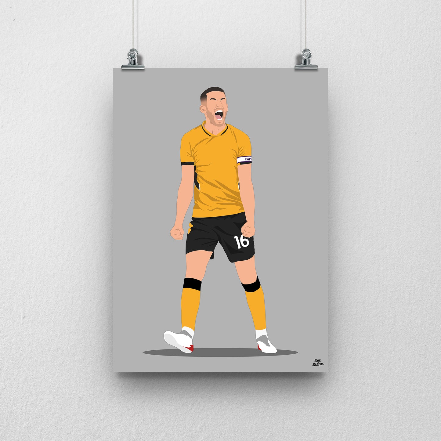 Conor Coady Print – Wolves Football Poster