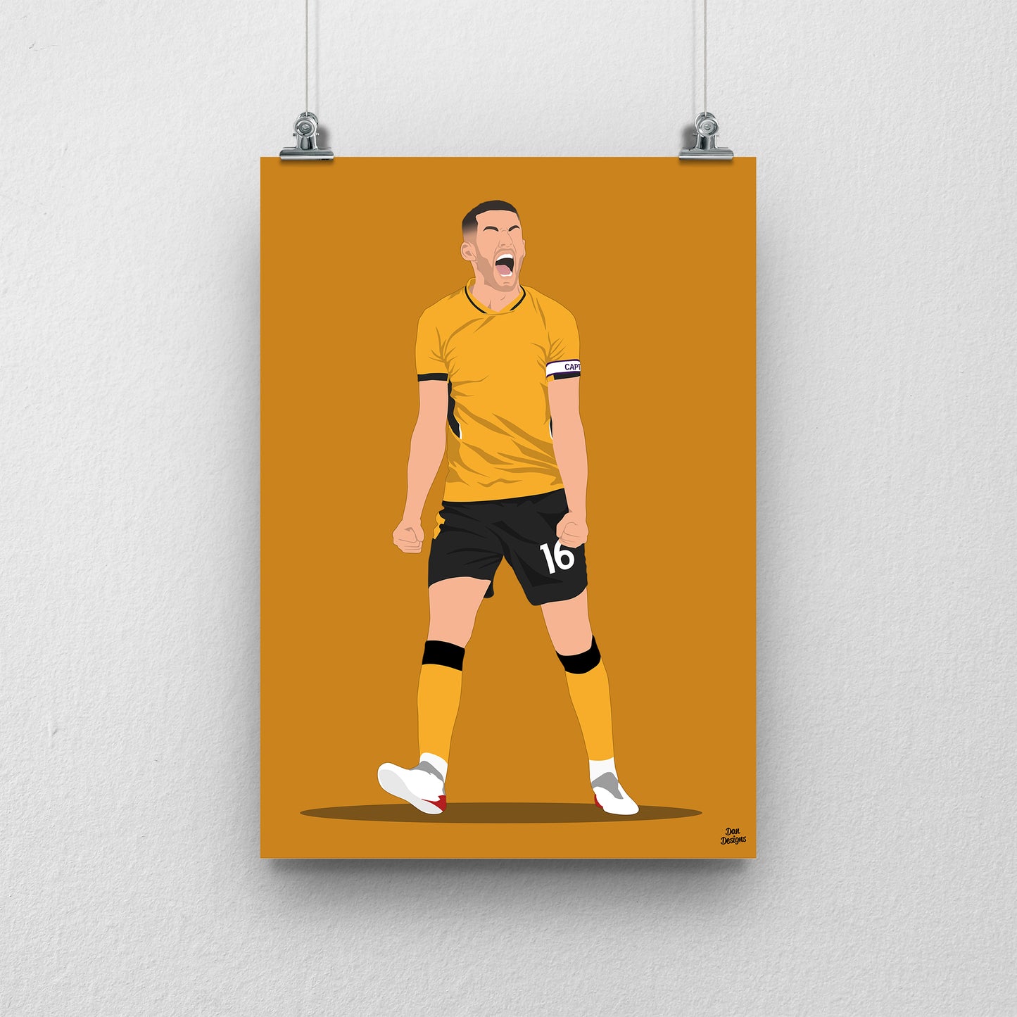 Conor Coady Print – Wolves Football Poster