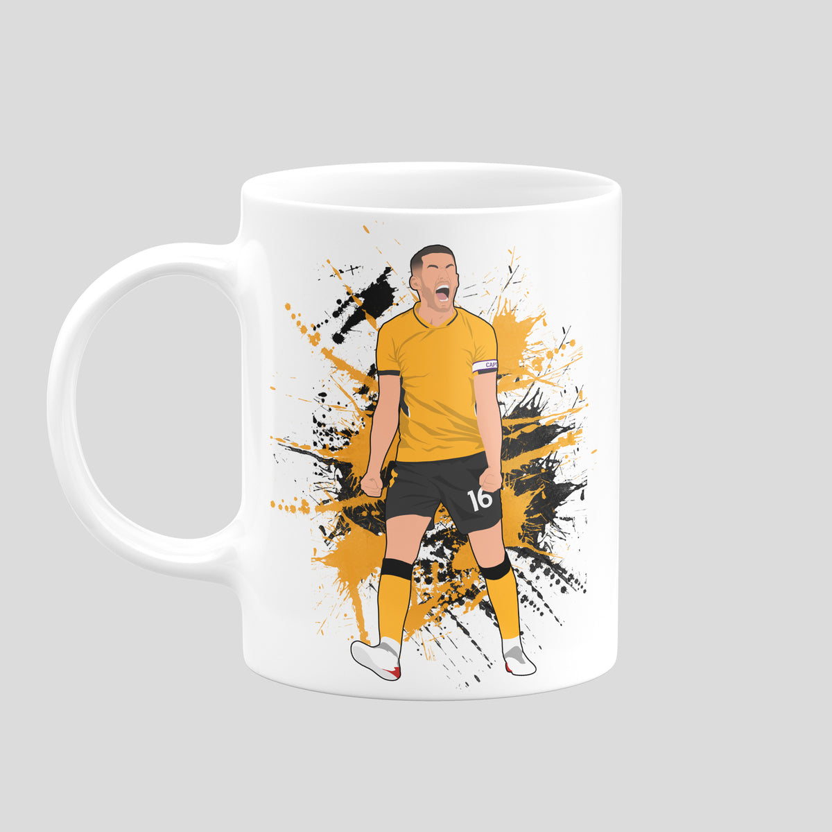 Conor Coady Wolverhampton Wanderers mug – original football artwork