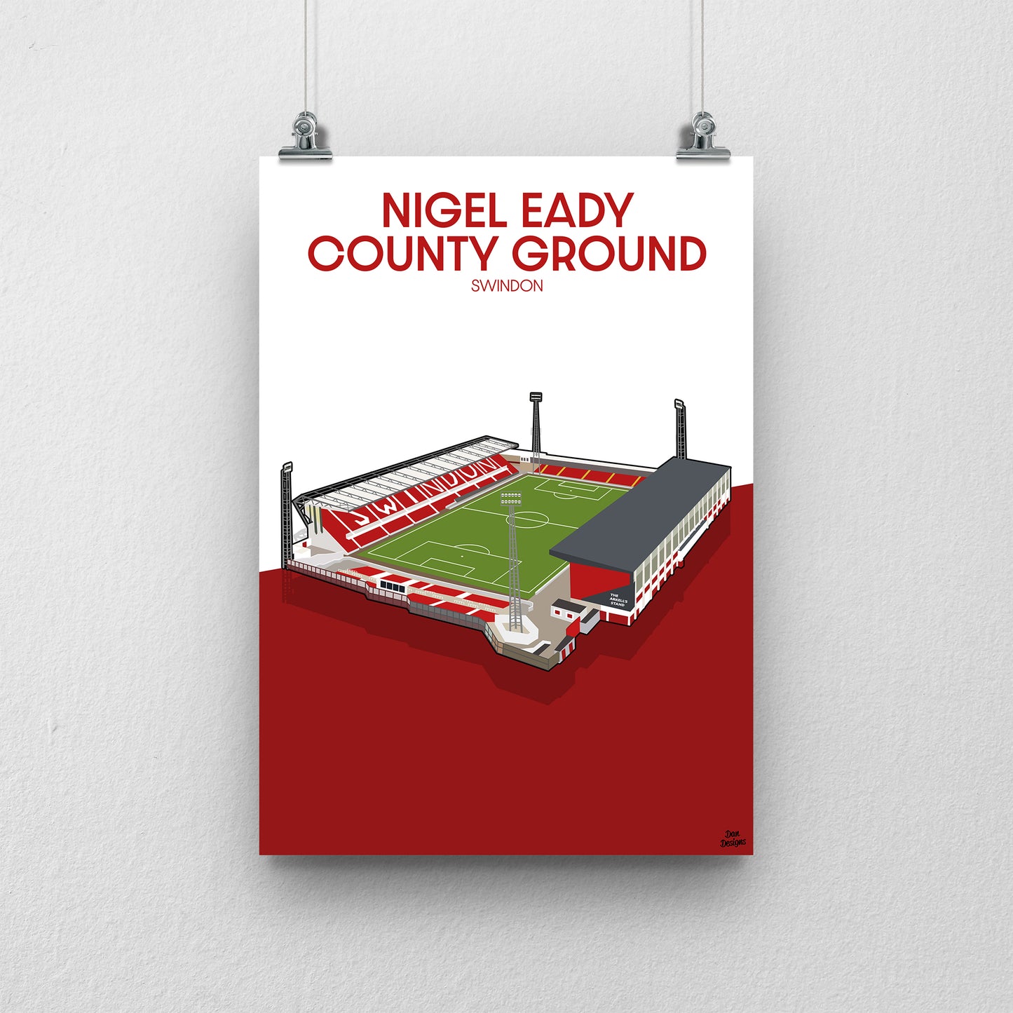 The County Ground Stadium Print - Swindon Town Football poster