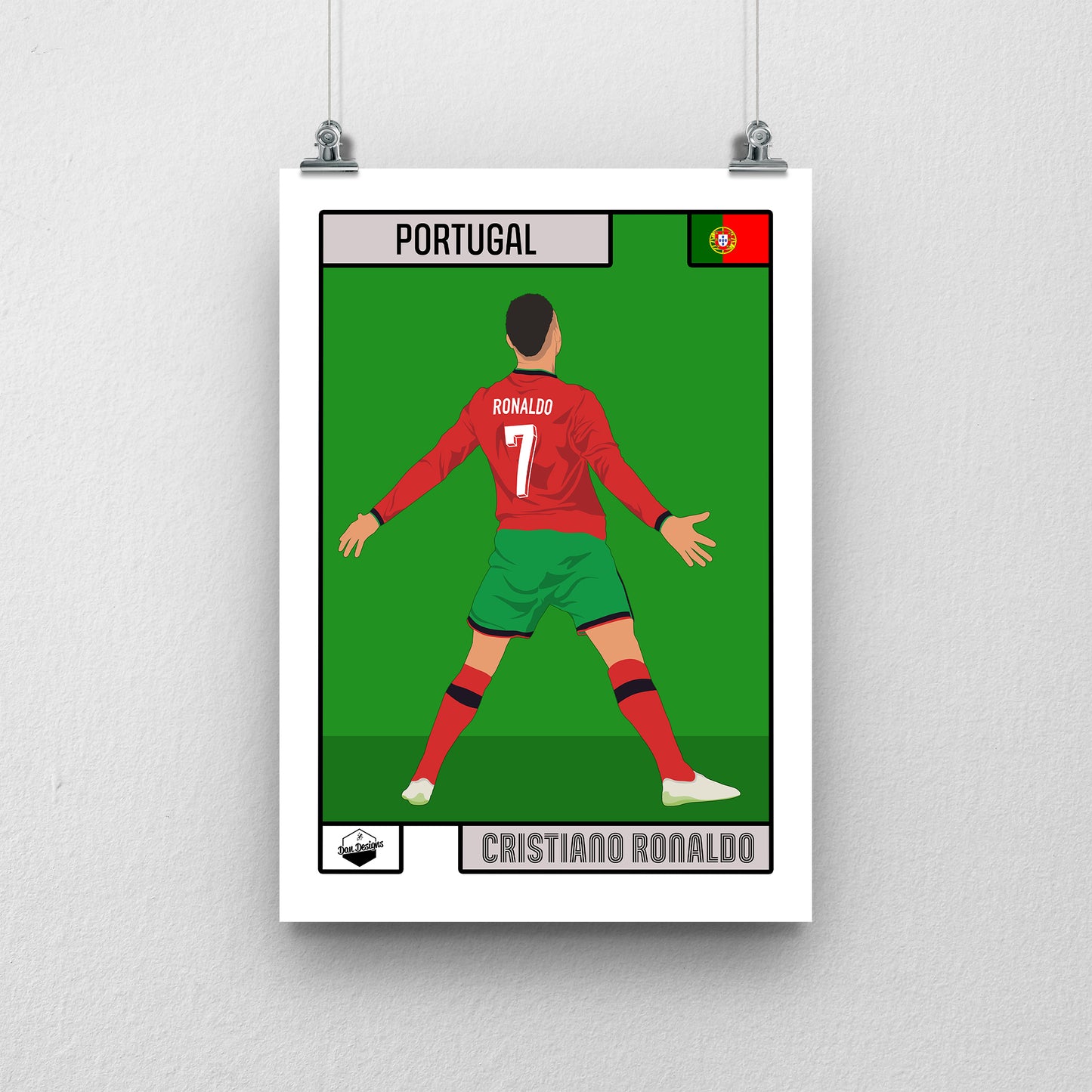 Cristiano Ronaldo Portugal Print – Football Artwork