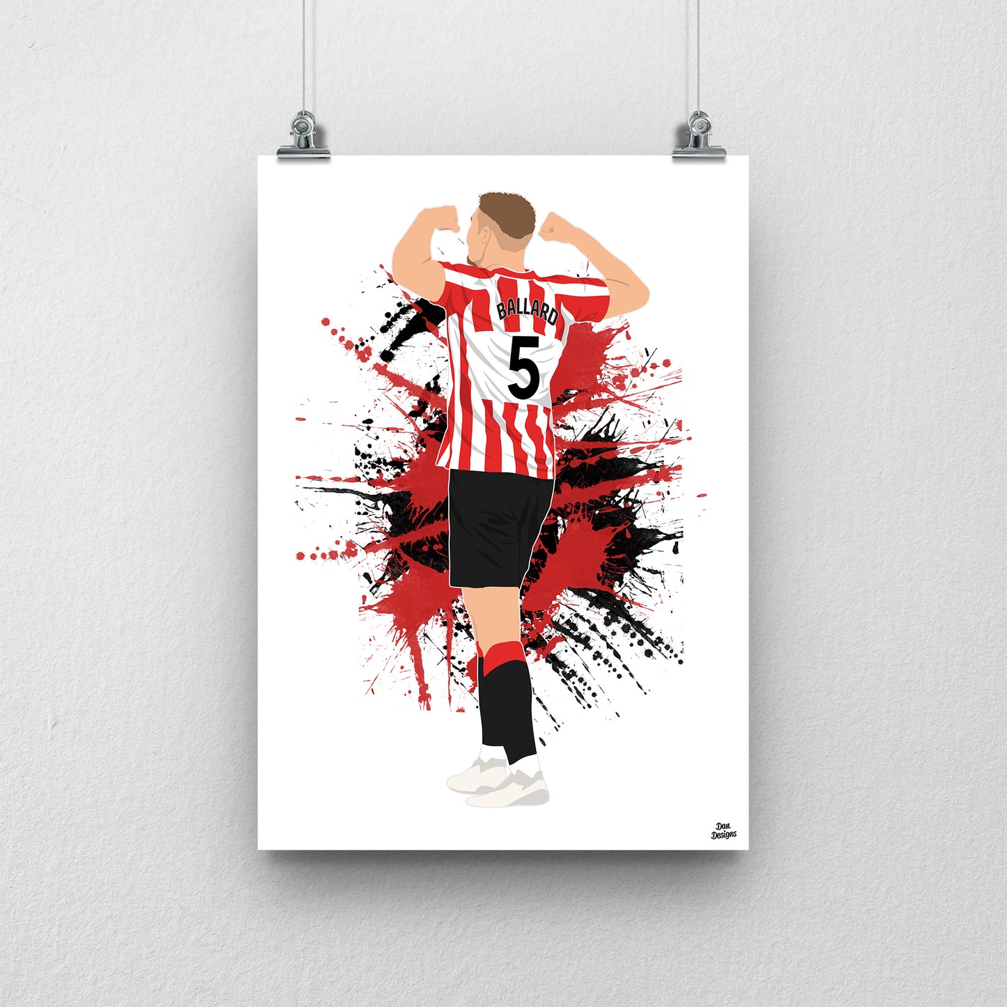Dan Ballard Print | Sunderland AFC Premier League Poster