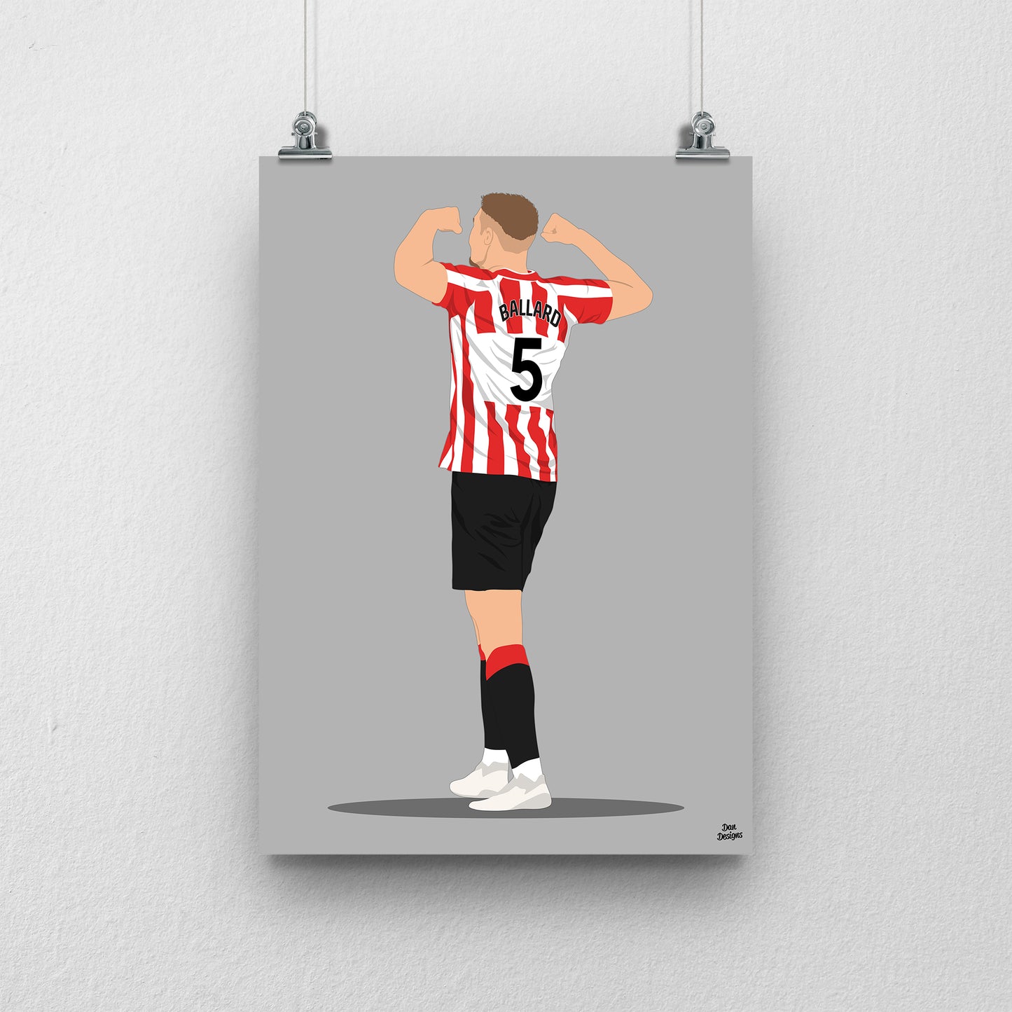 Dan Ballard Print | Sunderland AFC Premier League Poster
