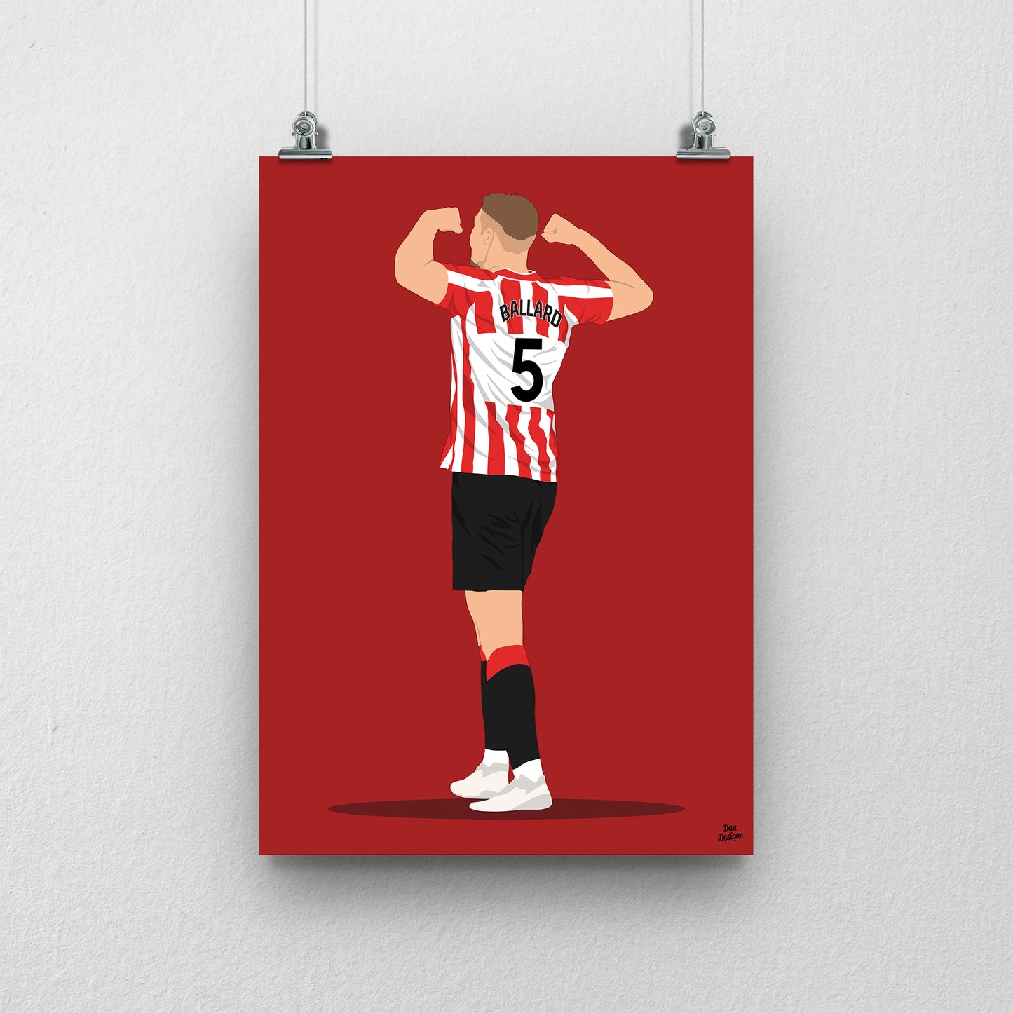 Dan Ballard Print | Sunderland AFC Premier League Poster