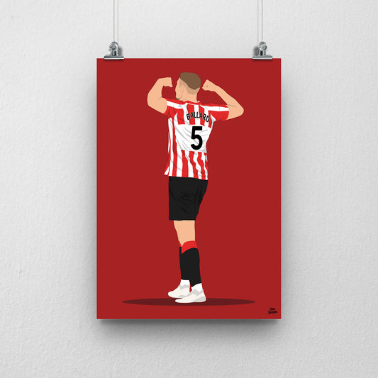 Dan Ballard Print | Sunderland AFC Premier League Poster