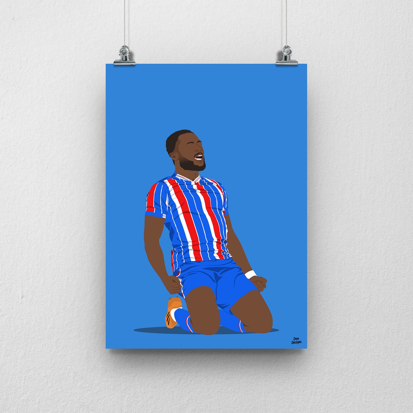 David Ajiboye Carlisle United Print – Official Artwork