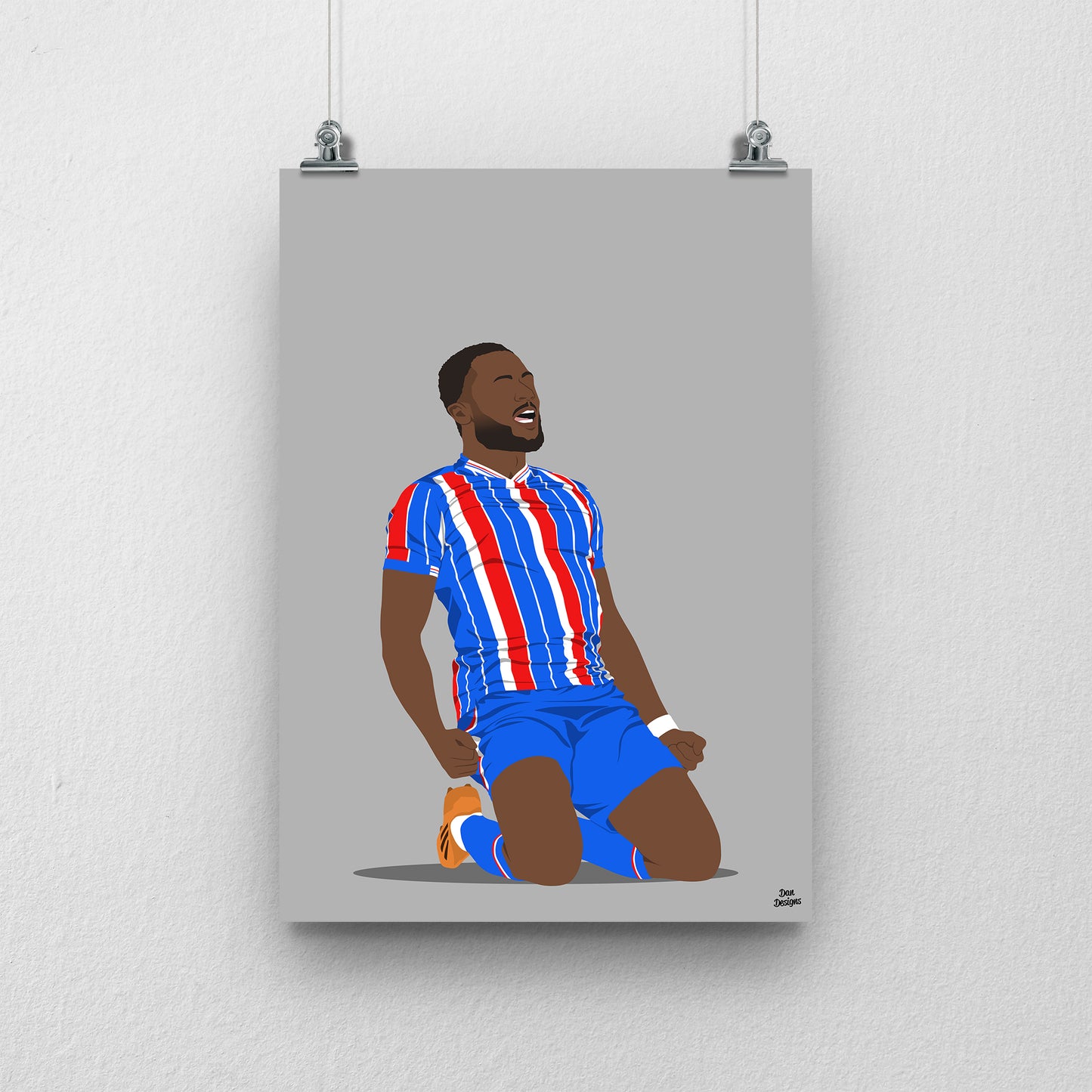 David Ajiboye Carlisle United Print – Official Artwork