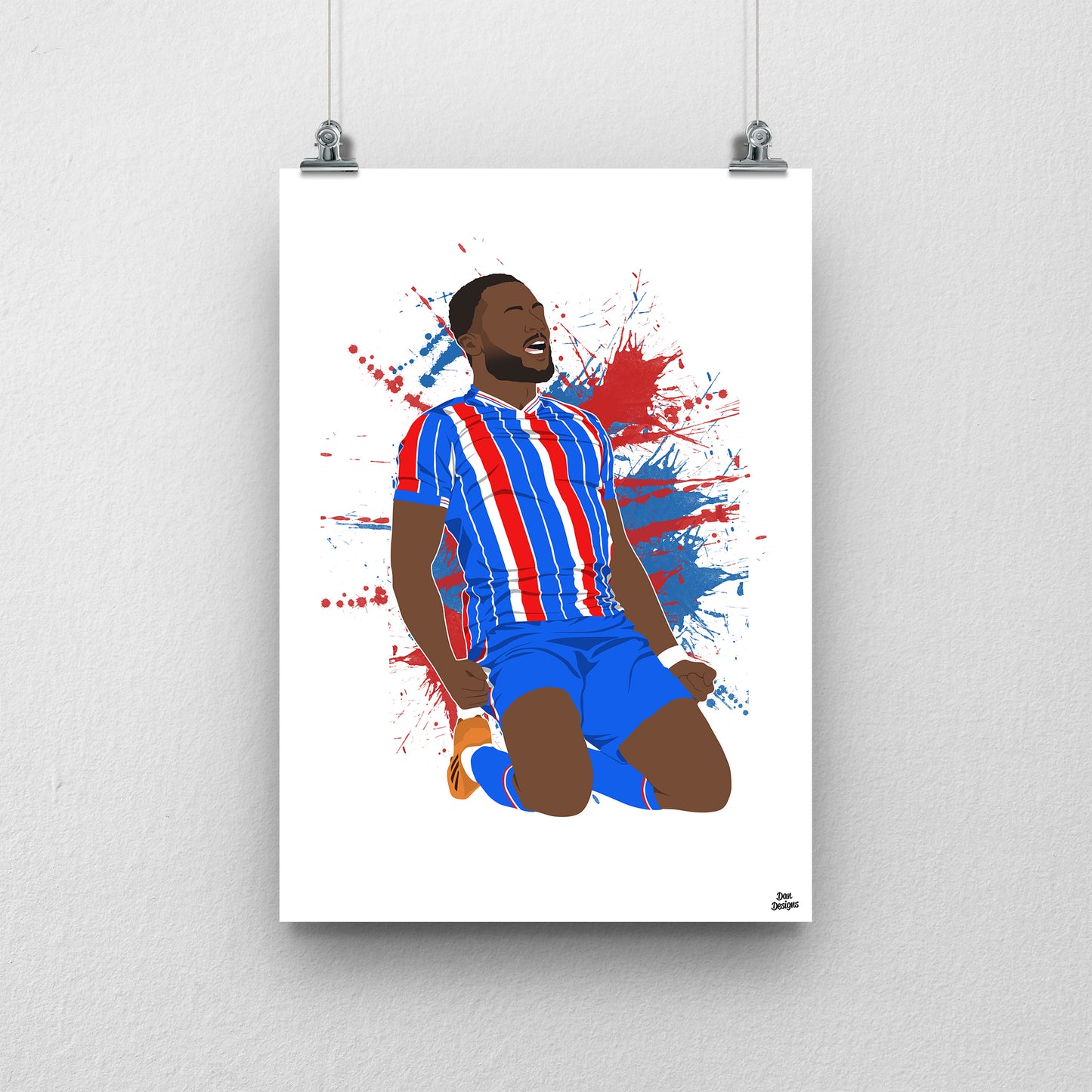 David Ajiboye Carlisle United Print – Official Artwork