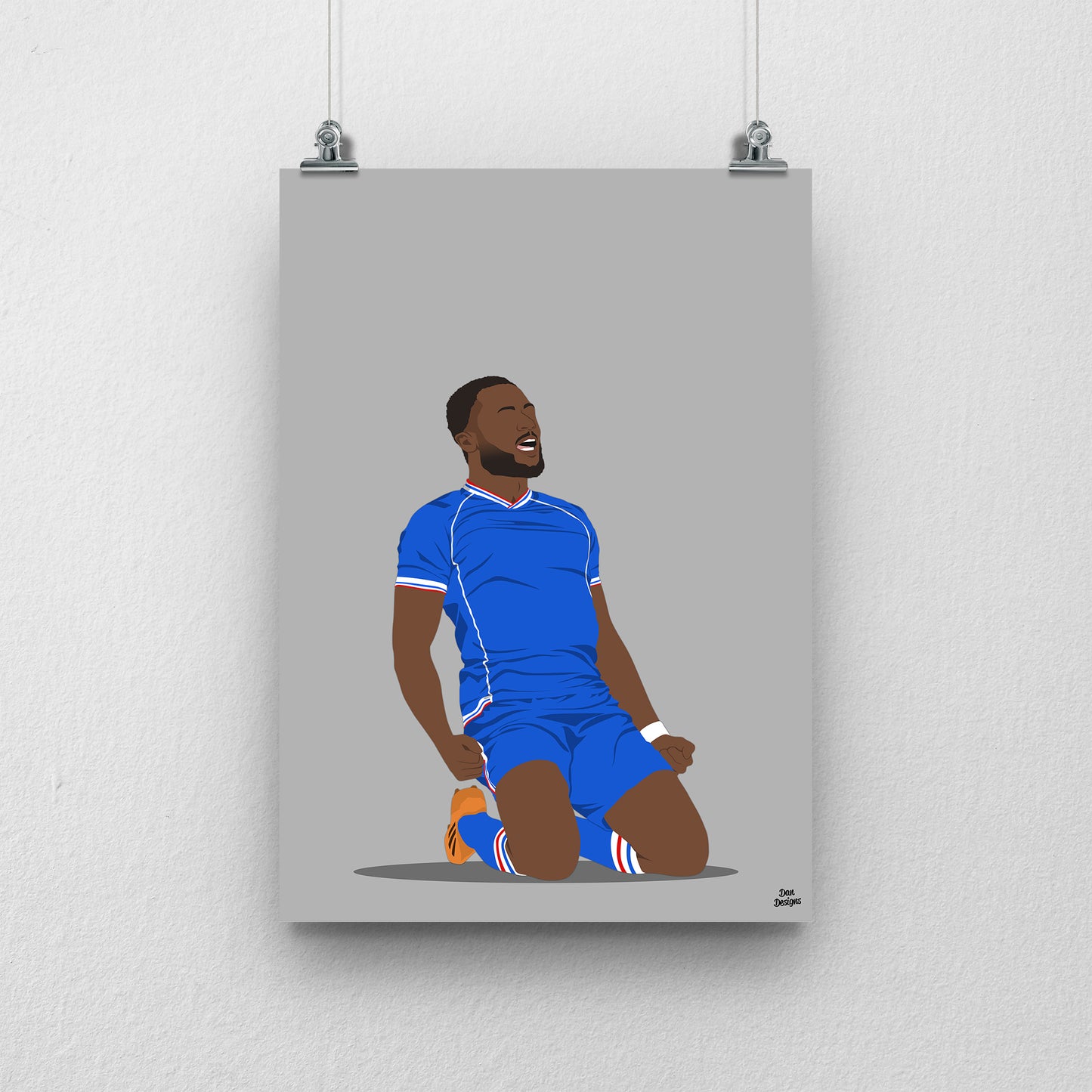 David Ajiboye Carlisle United Print – Official Artwork