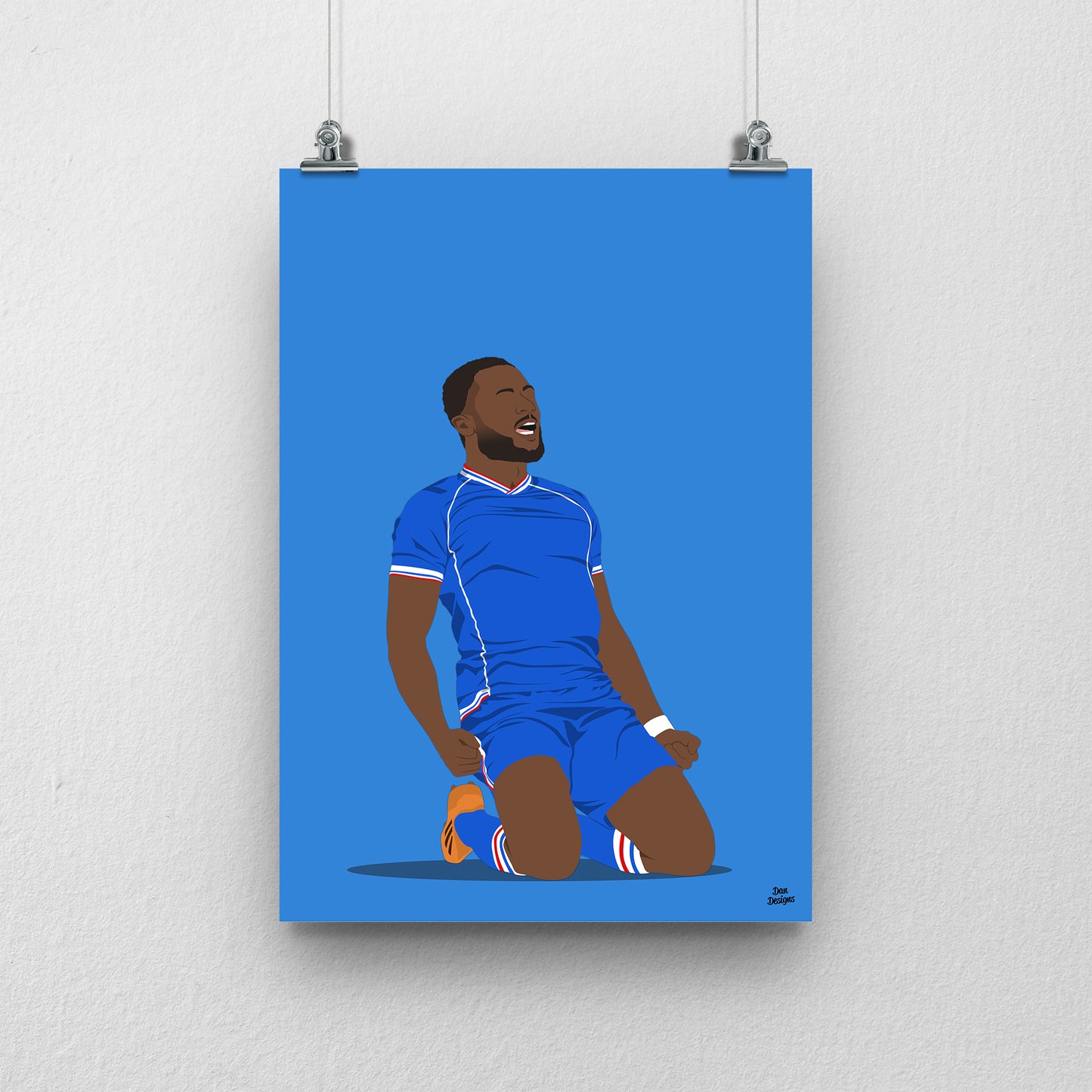 David Ajiboye Carlisle United Print – Official Artwork