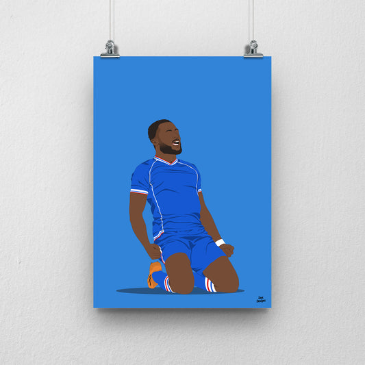 David Ajiboye Carlisle United Print – Official Artwork
