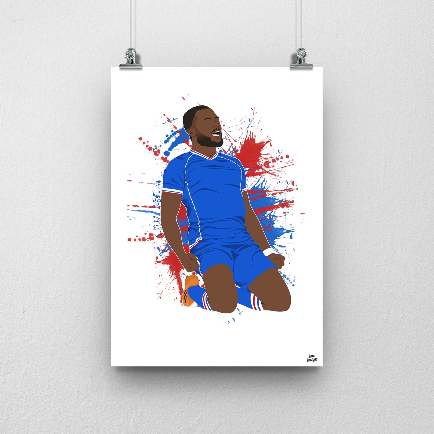 David Ajiboye Carlisle United Print – Official Artwork