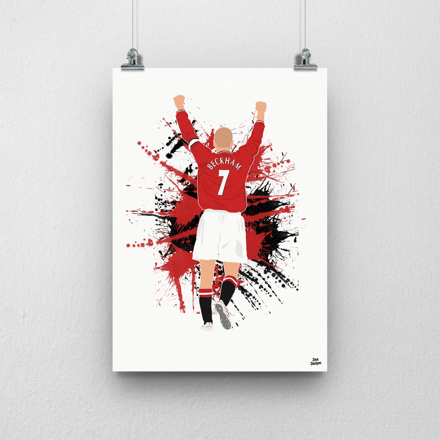 David Beckham Utd Print