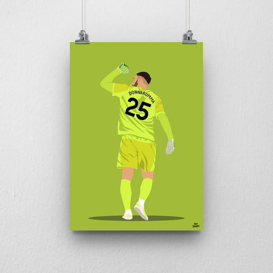 Gianluigi Donnarumma Print | Man City Football Poster