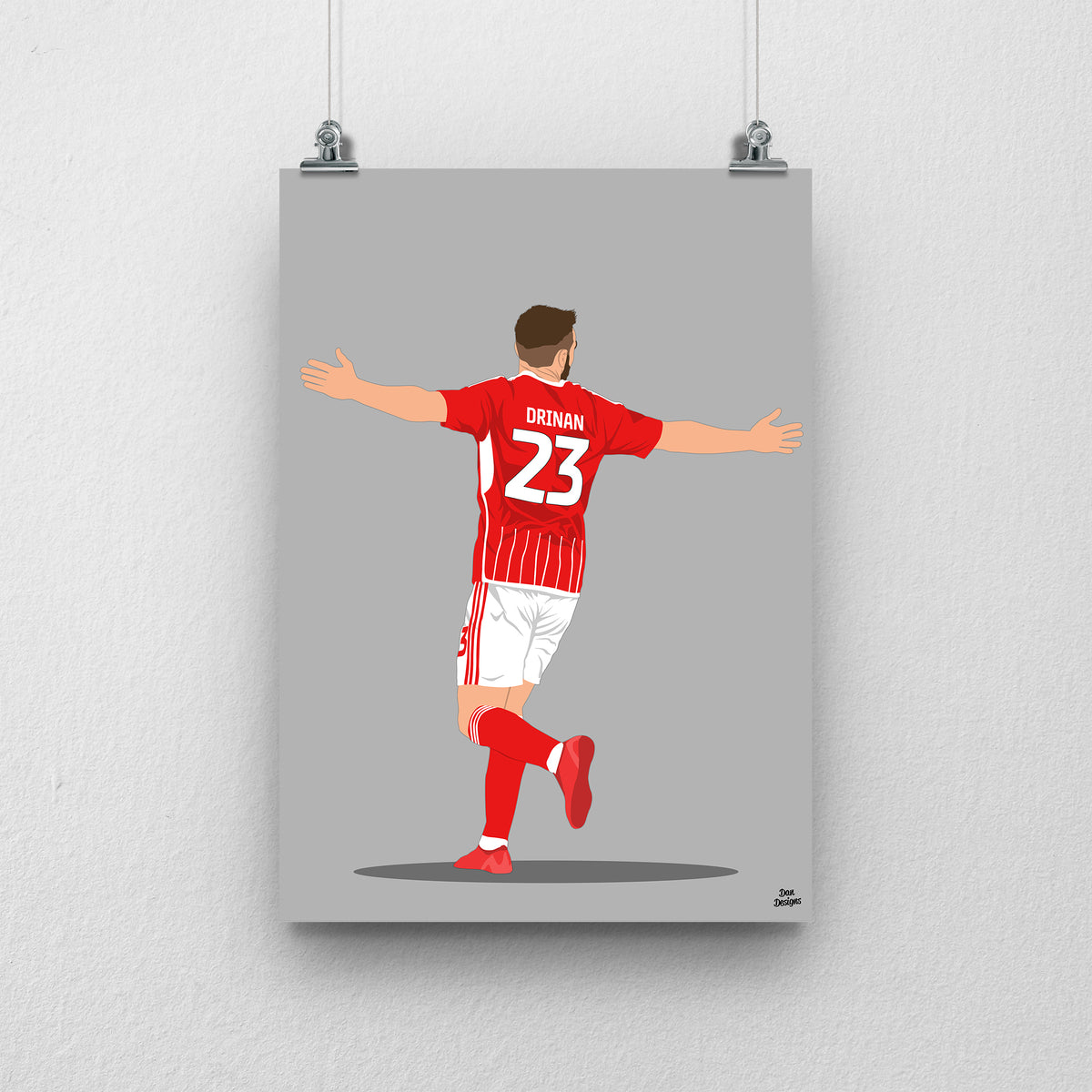 Aaron Drinan Swindon Town Print – Official Football Artwork