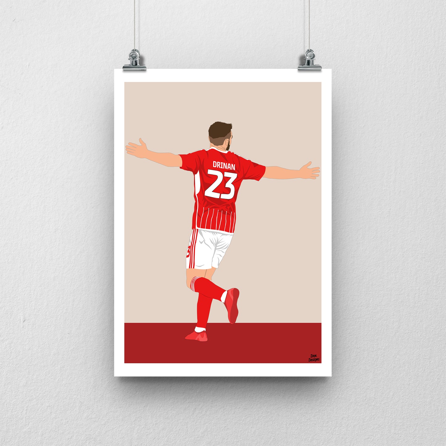 Aaron Drinan Swindon Town Print – Official Football Artwork