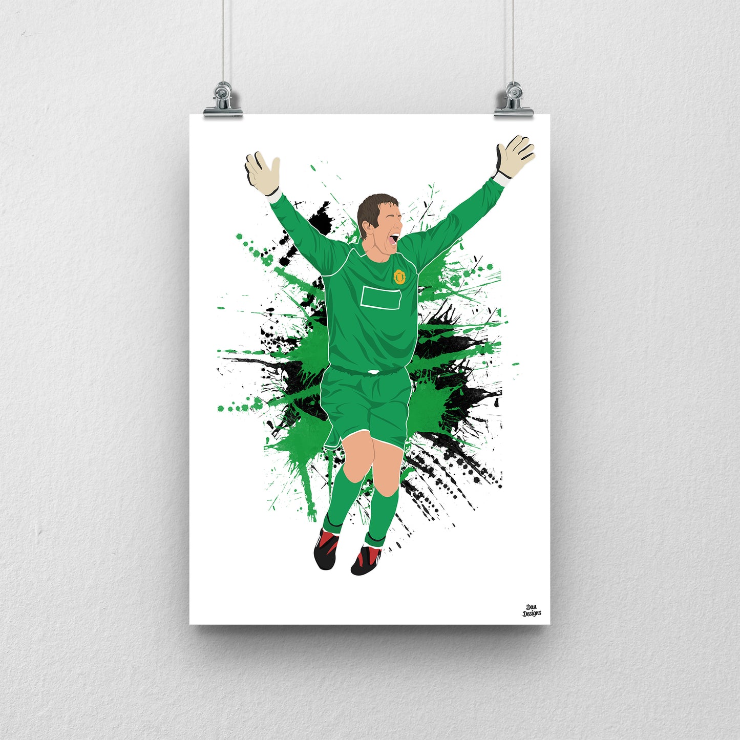 Edwin van der Sar Manchester United Print – Champions League Final Penalty Save