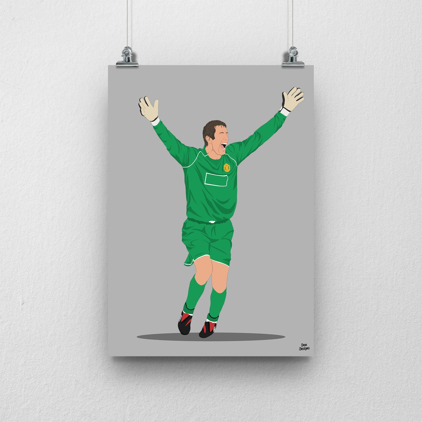 Edwin van der Sar Manchester United Print – Champions League Final Penalty Save