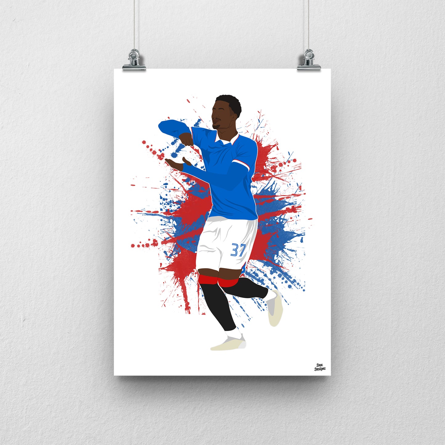 Emmanuel Fernandez Print – Rangers Defender Artwork