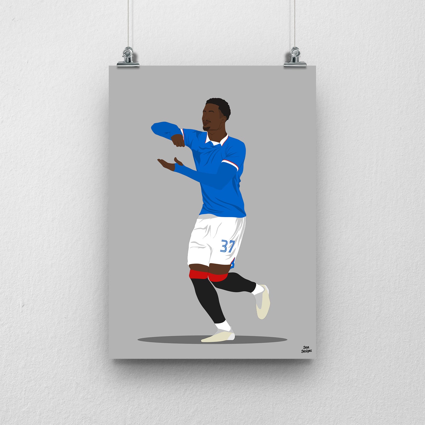 Emmanuel Fernandez Print – Rangers Defender Artwork