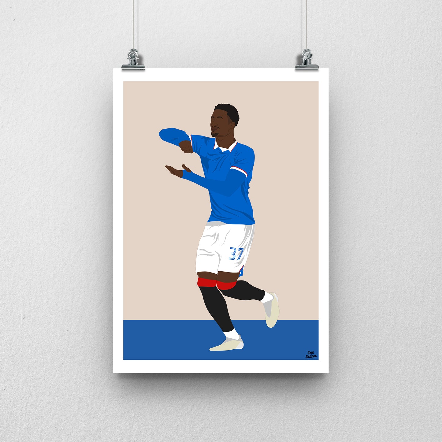 Emmanuel Fernandez Print – Rangers Defender Artwork