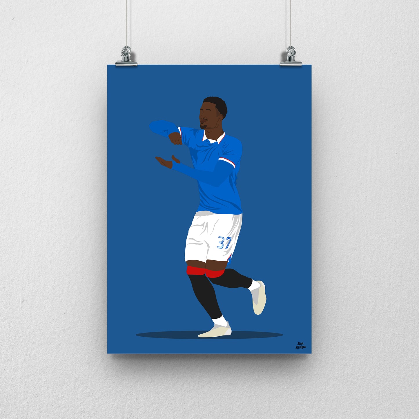 Emmanuel Fernandez Print – Rangers Defender Artwork