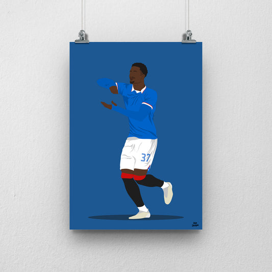 Emmanuel Fernandez Print – Rangers Defender Artwork
