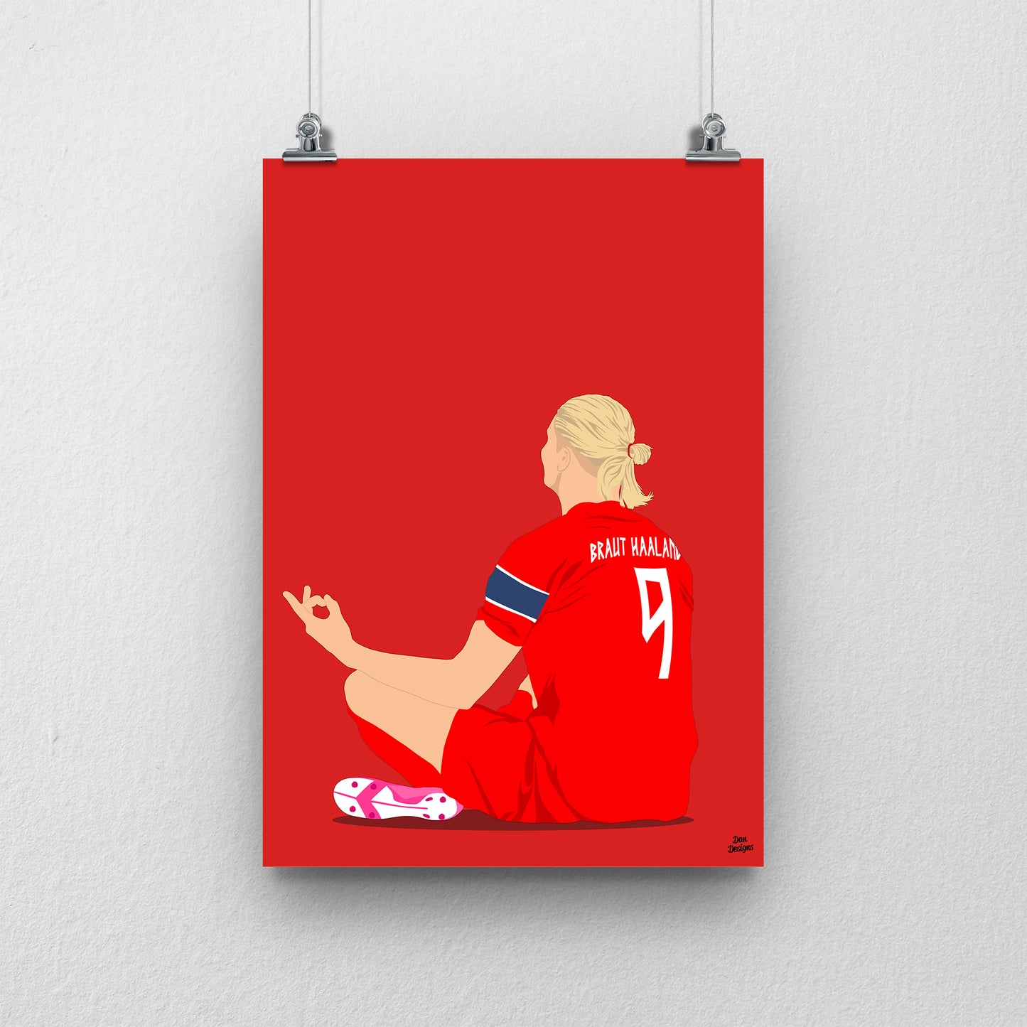 Erling Haaland Print – Norway World Cup 2026 Poster