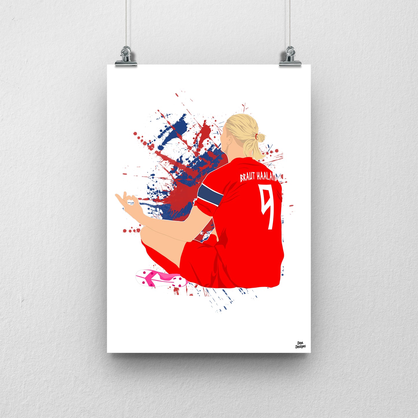 Erling Haaland Print – Norway World Cup 2026 Poster