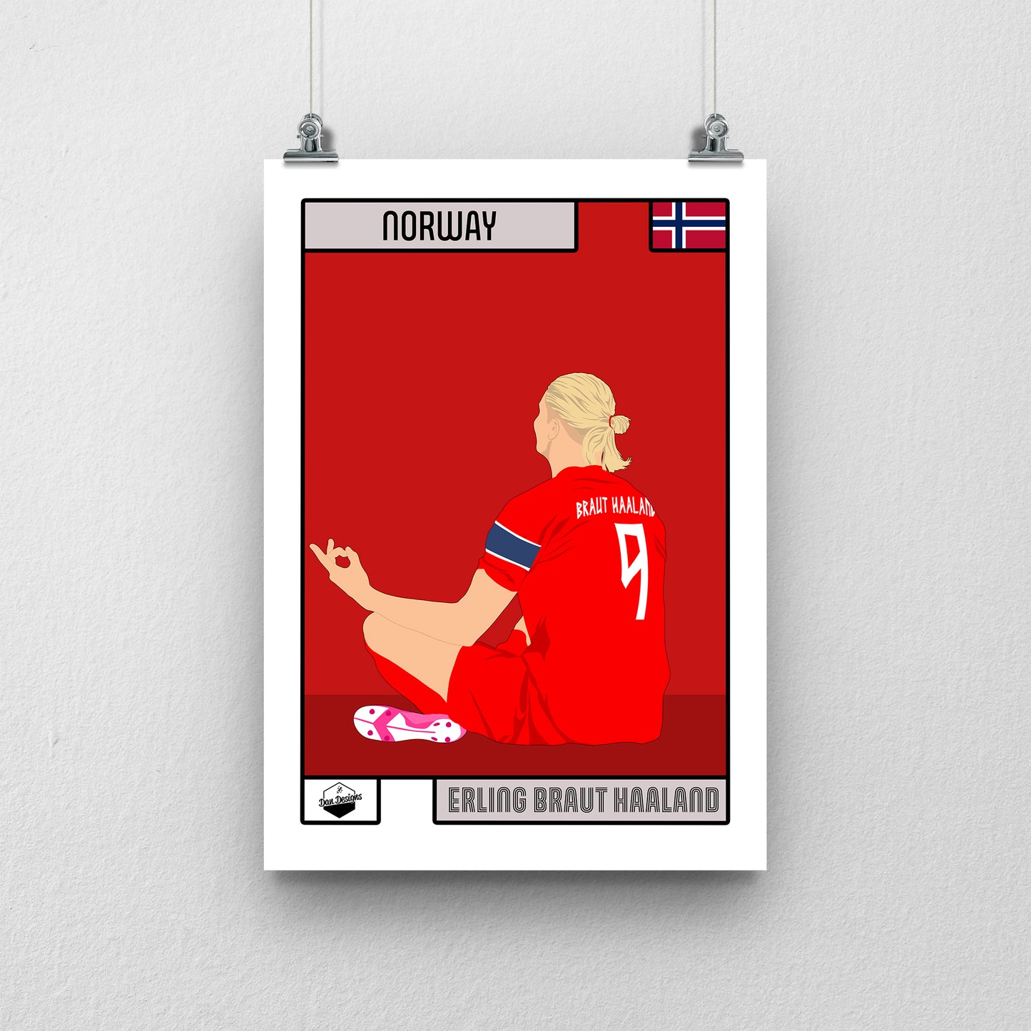 Erling Haaland Print – Norway World Cup 2026 Poster