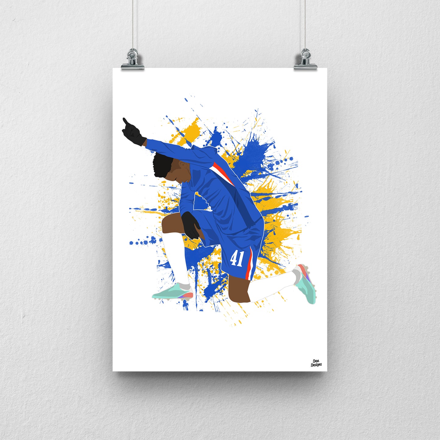 Estevao Chelsea Print – Football Artwork & Poster Design