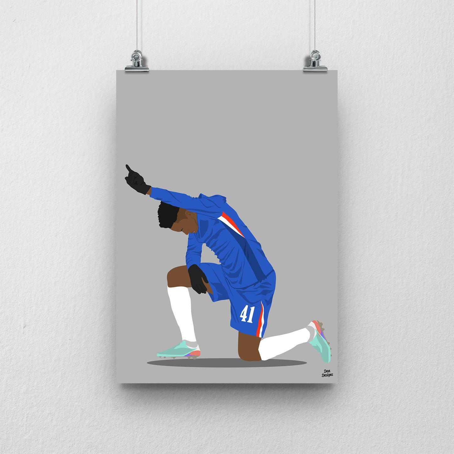 Estevao Chelsea Print – Football Artwork & Poster Design