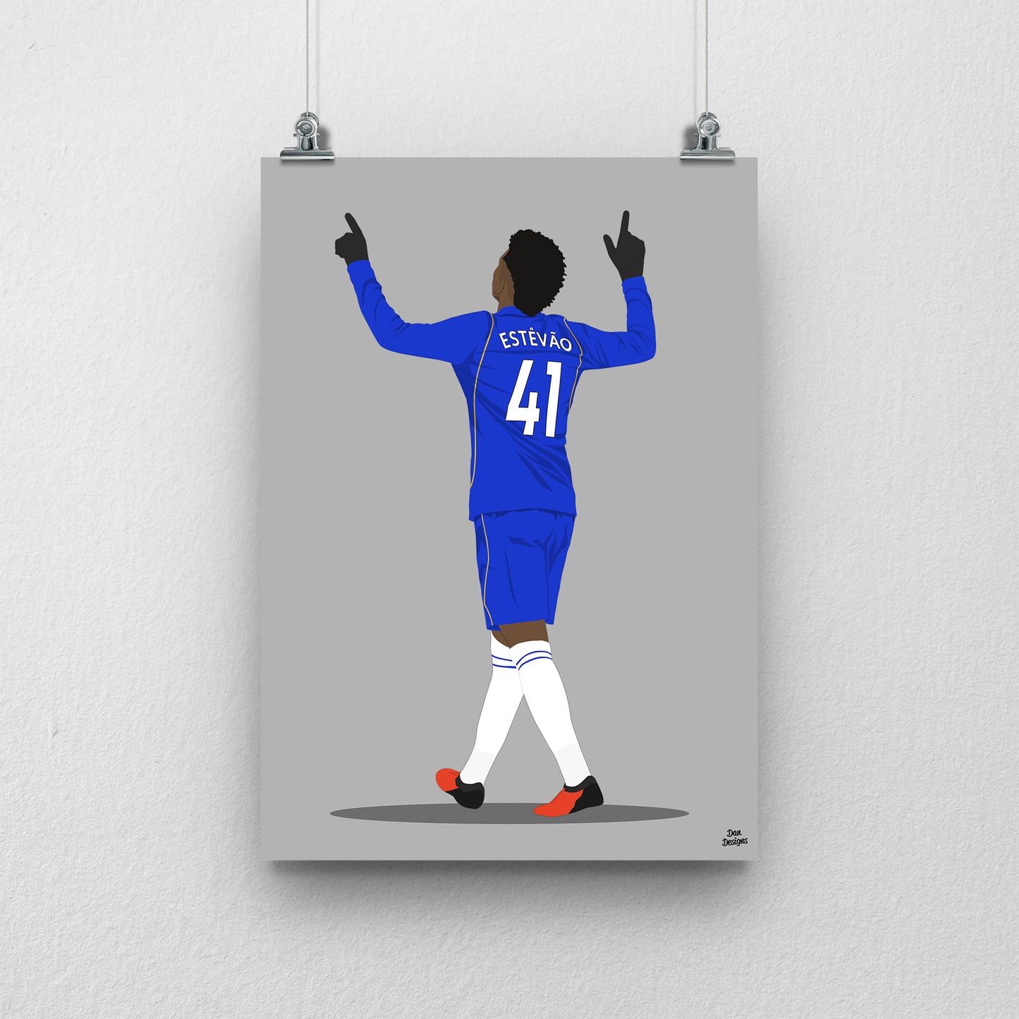 Estevao Chelsea Print – Football Artwork & Poster Design