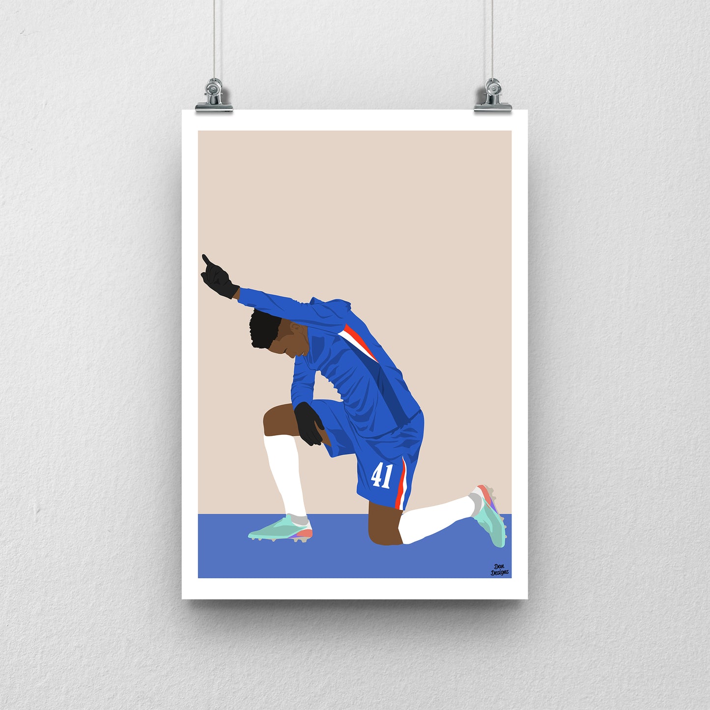 Estevao Chelsea Print – Football Artwork & Poster Design