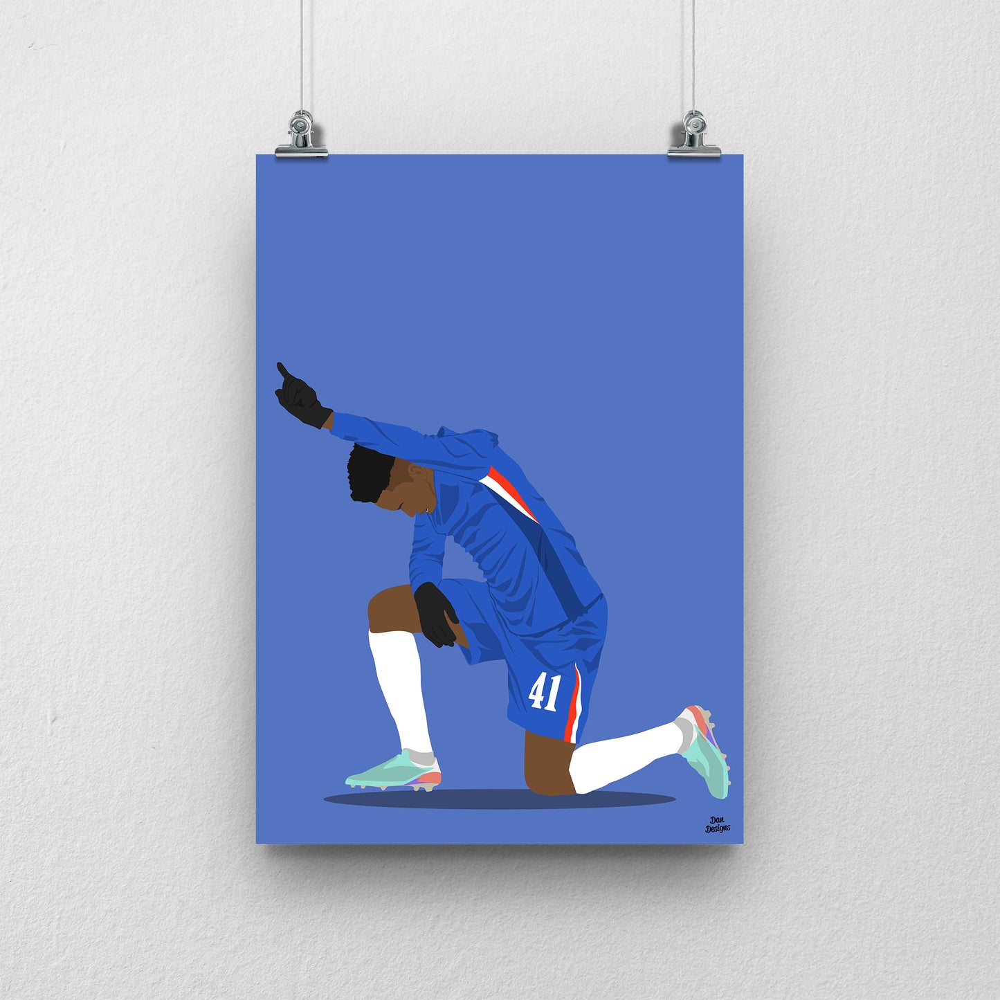 Estevao Chelsea Print – Football Artwork & Poster Design