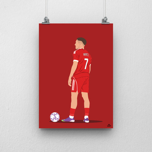Florian Wirtz Print | Liverpool Football Poster