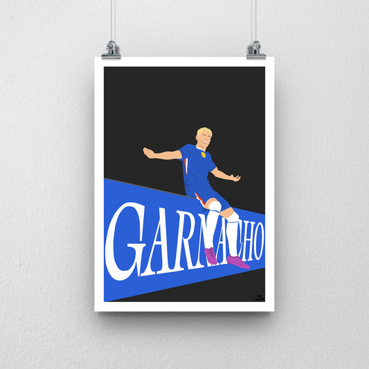 Alejandro Garnacho Chelsea Print – Chelsea signing poster